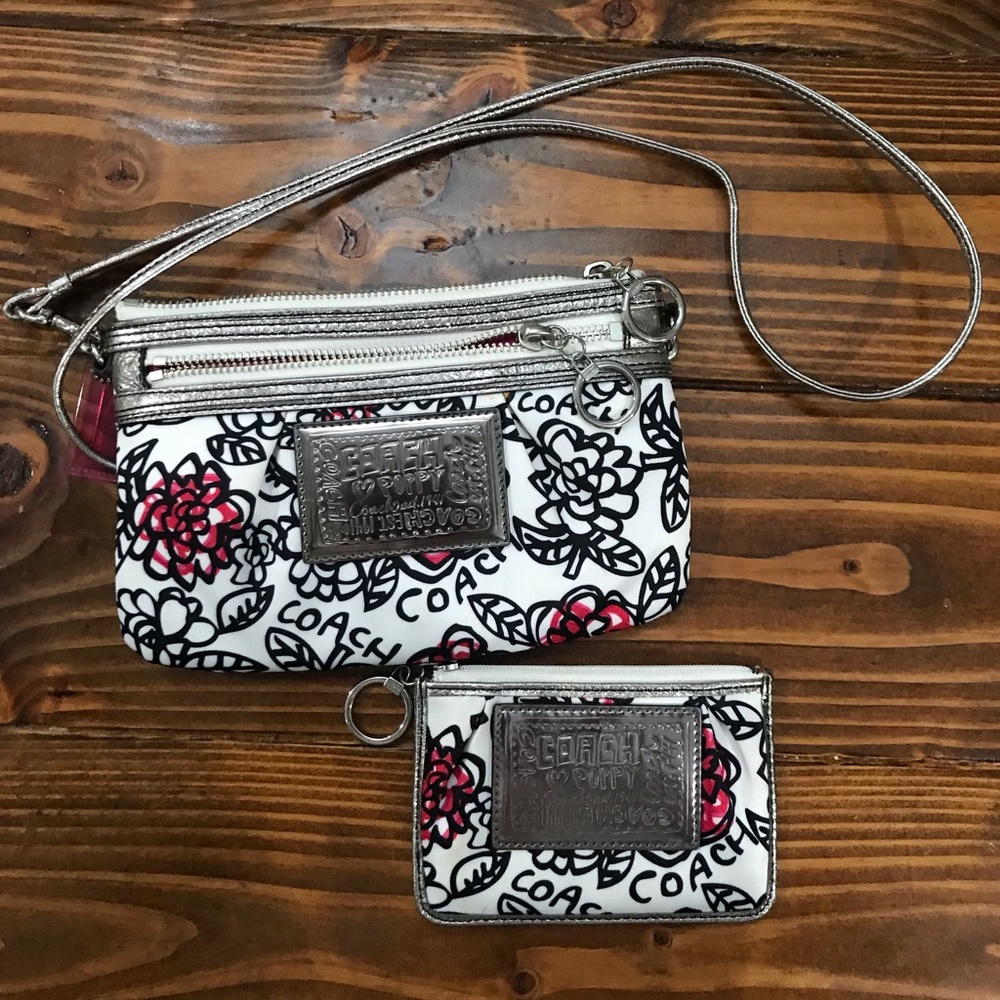 Coach Poppy crossbody and cardholder duo
